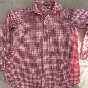 Lacoste Red and White Checkered Shirt